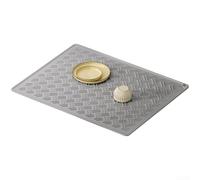 Alfombrilla de silicona para cocina, 58 x 45 cm, resistente al calor hasta | Apto para lavavajillas, como base para olla, base de secado para encimera, vajilla y ollas, color crema