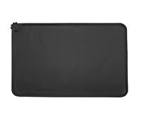 Alfombrilla de Silicona para Comederos de Perros y Gatos, Antideslizante Impermeable Tapete para Comer de Mascota, Alfombrillas con Borde 48x30cm Negro