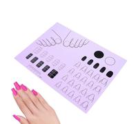 Alfombrilla de silicona para decoración de uñas, protector de manicura, guía profesional de calcomanías de uñas, herramientas de manicura de uñas, alfombrilla de estampado para uñas acrílicas