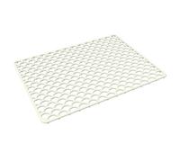 Alfombrilla de silicona para fregadero, rejilla protectora de silicona adecuada para cocina y almacenamiento y alimentos descongelados, por lo que es un accesorio esencial (blanco arroz)