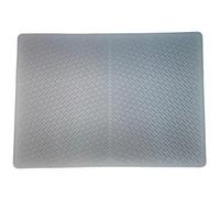 Alfombrilla de silicona para gatos con bordes elevados para eliminación de arena, tapete protector de alimentación para perros, cuenco para alimentos y agua, antideslizante