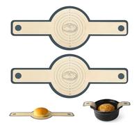 Alfombrilla de silicona para horno holandés, 2 unidades, resistente al calor -40 °C hasta 260 °C, alfombrilla reutilizable para hornear pan 56 x 21 cm, alfombrilla antiadherente para hornear pan para