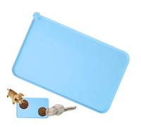 Alfombrilla de silicona para perros y gatos, de 18,9 x 11,8 pulgadas, no deslizante, para bebedores desordenados, para evitar derrames