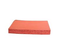 Alfombrilla de silicona para prensa térmica Plato rectangular de espuma de silicona rojo(140 * 170 * 10MM)