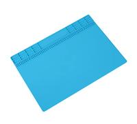 Alfombrilla de silicona para soldar, Reparación de aislamiento térmico Plataforma de mantenimiento para el servicio de reparación del teléfono Soldadura térmica magnética 350MM * 250MM(Azul)
