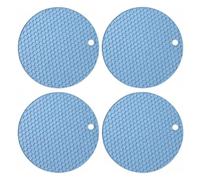 Alfombrilla De Silicona Resistente Al Calor, 4 Uds., 17cm, Antideslizante, Soporte for Olla, Posavasos for Encimera Cocina, Protector Mesa para Cocina(Color 1)
