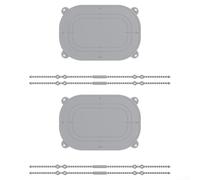 Alfombrilla de silicona resistente al calor con asas largas para horno holandés, no y segura para la preparación de alimentos, adecuada para pan de masa madre (gris, 9 pulgadas)