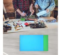 Alfombrilla de soldadura compacta pero espaciosa TE-706 para una gestión eficiente del espacio de trabajo durante el montaje y mantenimiento de dispositivos electrónicos (azul)