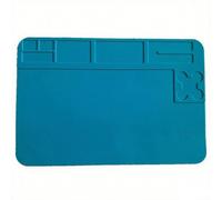 Alfombrilla de soldadura para reparación de electrónica, alfombrilla de trabajo de sílice resistente al calor (30 x 20 cm), antiestática, antideslizante, compatible con soldadores, Ph s, relojes y