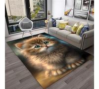 Alfombrilla De Suelo con Impresión 3D De Gato Animal, Alfombra De Baño, Decoración De Dormitorio, Alfombra Suave 160 X 230 Cm - Resistente A Las Manchas, Que No Se Desprende: Ecológico -9175222781178