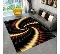 Alfombrilla De Suelo con Impresión 3D De Rayas Geométricas Abstractas, Alfombra De Baño, Decoración De Dormitorio, Alfombra Suave 60 X 120 Cm - Resistente A Las Manchas, Que No Se Desp -2922252633603