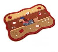 Alfombrilla de suelo de absorción rápida para baños con diseño de respaldo de silicona para evitar deslizamientos en superficies lisas (A)