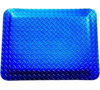 Alfombrilla de suelo industrial resistente con esponja de diamante, antifatiga, ergonómica, para comodidad y apoyo, alfombrilla resistente para estaciones de trabajo, tamaño 70 x 170 cm, color azul