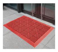 Alfombrilla de suelo resistente al agua, antideslizante, para entrada al aire libre, para eliminar el polvo, fácil de limpiar para patio, garaje y entrada