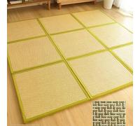 Alfombrilla de tatami tradicional japonesa, plegable, de ratán, antideslizante, cómoda alfombrilla de descanso para dormir, para sala de estar, sala de juegos, dormitorio