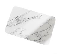 Alfombrilla de tierra de diatomeas, 40 x 30 cm, absorbente para secar platos, para baño y cocina, antideslizante, de secado rápido, de bajo mantenimiento, color blanco 2