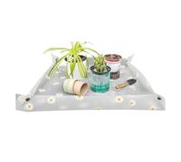 Alfombrilla de trasplante - Maceta mate | Almohadillas de espuma EVA plegables impermeables | 50 x 50 cm, bandeja de patrones de margaritas, almohadilla de bonsái, tapete de jardinería para interiores