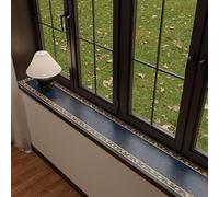 Alfombrilla de Ventana Protector de Alféizar de Ventana Anti-perros y Gatos, Alfombrilla para Ventanal de 100 120 140 150 o 180 cm de Largo(Style C,140x35cm(55x14in))