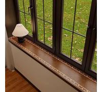 Alfombrilla de Ventana Protector de Alféizar de Ventana Anti-perros y Gatos, Alfombrilla para Ventanal de 100 120 140 150 o 180 cm de Largo(Style A,140x35cm(55x14in))