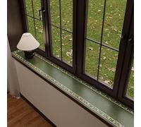 Alfombrilla de Ventana Protector de Alféizar de Ventana Anti-perros y Gatos, Alfombrilla para Ventanal de 100 120 140 150 o 180 cm de Largo(Style B,140x35cm(55x14in))