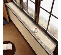 Alfombrilla de Ventana Protector de Alféizar de Ventana para Interiores, 10 15 20 25 30 35 y 40 cm de Ancho. Funda Impermeable para Tumbonas(Style C,140x15cm(55x6in))