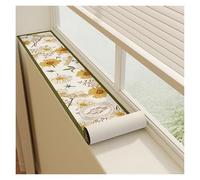 Alfombrilla de Ventana Tapete extra ancho para alféizar de ventana de 4, 6, 8, 10, 12, 14, 16, 18, 20, 22 y 24 pulgadas para alféizares de ventanas, lavadoras de noche(Style a,22x78.7in/55x200cm)