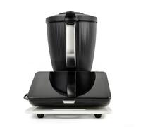 Alfombrilla deslizante con poleas de rodamiento suave para Thermomix para TM7, almohadilla transparente para encimera para reposicionamiento de licuadora (A)