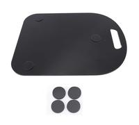 Alfombrilla deslizante para mezclador, mango cómodo antideslizante, efecto de amortiguación, almohadilla móvil deslizante para mezclador TM5 TM6 (Negra)