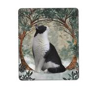 Alfombrilla Divertida Historia: Érase Una Vez Una Chica Que Amaba Mucho A Los Gatos. 25X30Cm Antideslizante Alfombrilla Raton Bordes Cosidos Tappetino per Mouse para Computadora Pc