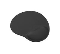 Trust Bigfoot Alfombrilla para Ratón Ergonómica con Reposamuñecas de Gel, Base Antideslizante, Mouse Pad con Superficie de Microfibra para Ordenador, PC, Portátil - Negro