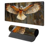 Alfombrilla Escritorio áGuila, Alfombrilla Ratón XXL 800x300x3mm, Wasserdicht Protector Escritorio, Gaming Mousepad Mejora La Precisión Y La Velocidad, Gamer Accesorios, para Oficina, Gris 1-7304