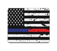 Alfombrilla Escritorio Bandera De Estados Unidos con Línea Roja Y Azul Impermeable Alfombrilla para Ratón Resistente Gaming Tapete para Mac Portátil Trabajo 10X12In