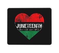 Alfombrilla Escritorio Bandera De Juneteenth 1865 Celebración De La Herencia Afrocéntrica Portátil Alfombrilla De Ratón para Juegos Suave Gaming Tapete para Mac Trabajo Gamer 10X12In