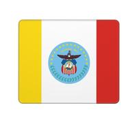 Alfombrilla Escritorio Banderas De La Ciudad De Columbus Moderno Alfombrilla De Ratón Suave Tapete Escritorio para Gamer Gaming Ordenador 10X12In