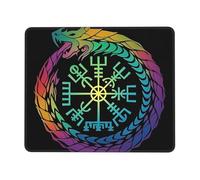 Alfombrilla Escritorio Brújula De Guerrero Vikingo De La Mitología Nórdica Vintage Moderno Mouse Pad Suave Protector De Escritorio para Ordenador Mujer Accesorio 10X12In