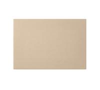 Alfombrilla Escritorio Cuero Beige - Esquinas Cuadradas Costura Artesanal