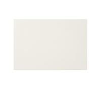 Alfombrilla Escritorio Cuero Blanco - Esquinas Cuadradas Costura Artesanal