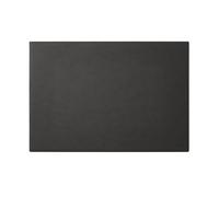 Alfombrilla Escritorio Cuero Gris Antracita Esquinas Cuadradas Costura Artesanal