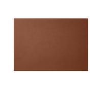 Alfombrilla Escritorio Cuero Marrón Naranja - Estructura Acero y Doble Costura