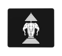 Alfombrilla Escritorio Elefante De Tres Cabezas De Laos Resistente Mousepad Moderno Protector De Escritorio para Gamer Juegos Portátil 10X12In