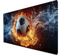 Alfombrilla Escritorio fútbol, Alfombrilla ratón Gaming Llama, Protector Escritorio con Base De Goma Antideslizante, Impermeable Mousepad para Aprender O Juegos, Navidad 800x300x3mm A983
