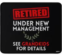 Alfombrilla Escritorio Jubilados Bajo Nueva Dirección Nietos Antideslizante Mousepad Moderno Tapete Escritorio para Ordenador Pc Portátil 10X12In