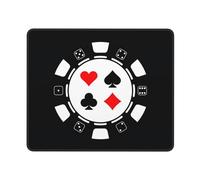 Alfombrilla Escritorio Jugar A Las Cartas En El Casino Portátil Alfombrilla De Ratón para Juegos Antideslizante Protector De Escritorio para Oficina Gaming Juegos 10X12In