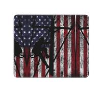 Alfombrilla Escritorio Liniero Bandera De Estados Unidos Suave Alfombrilla Gaming Impermeable Tapete Escritorio para Mujer Oficina Ordenador 10X12In