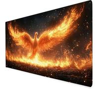 Alfombrilla Escritorio Llama, Alfombrilla ratón Gaming Phoenix, Protector Escritorio con Base De Goma Antideslizante, Impermeable Mousepad para Aprender, Navidad 700x300x3mm A443