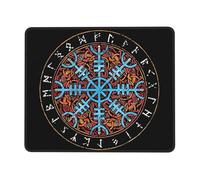 Alfombrilla Escritorio Magia Wicca De Los Antiguos Vikingos Suave Alfombrilla Ratón Portátil Protector De Escritorio para Gaming Mac Ordenador 10X12In
