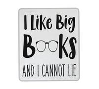 Alfombrilla Escritorio Me Gustan los Libros Grandes y no Puedo mentir. | Alfombrilla De RatóN Juego 25x30CM Antideslizante Mouse Pad Moderada Alfombrilla Para Computadora Oficina Ordenador