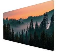 Alfombrilla Escritorio Paisaje, Alfombrilla ratón Gaming Bosques, Protector Escritorio con Base De Goma Antideslizante, Impermeable Mousepad para Aprender, Navidad 700x300x3mm A221