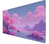 Alfombrilla Escritorio Paisaje, Alfombrilla ratón Gaming Nubes, Protector Escritorio con Base De Goma Antideslizante, Impermeable Mousepad para Aprender, Navidad 1000x500x3mm A228