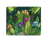 Alfombrilla Escritorio Patrón Sin Costuras De Monstruos Escondidos Entre Los Arbustos Lavable Gaming Tapete Impermeable Accesorios Ordenador para Computadora Oficina Pc 25X30Cm